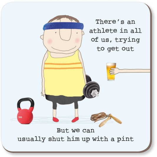 Rosie Made a thing - Athlete Pint Coaster