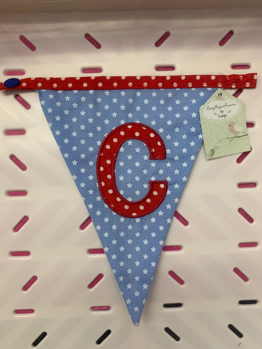 SALE DISCONTINUED BUNTING FLAGS LIGHT BLUE