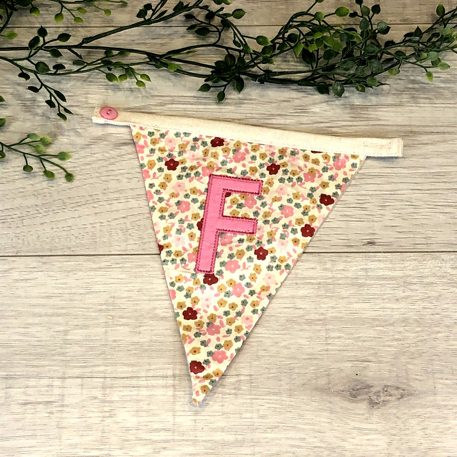 Letter F flag bunting 